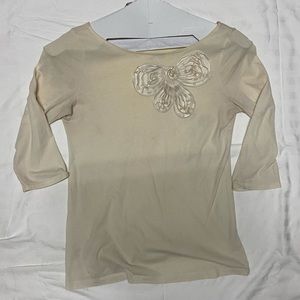 cream loft blouse